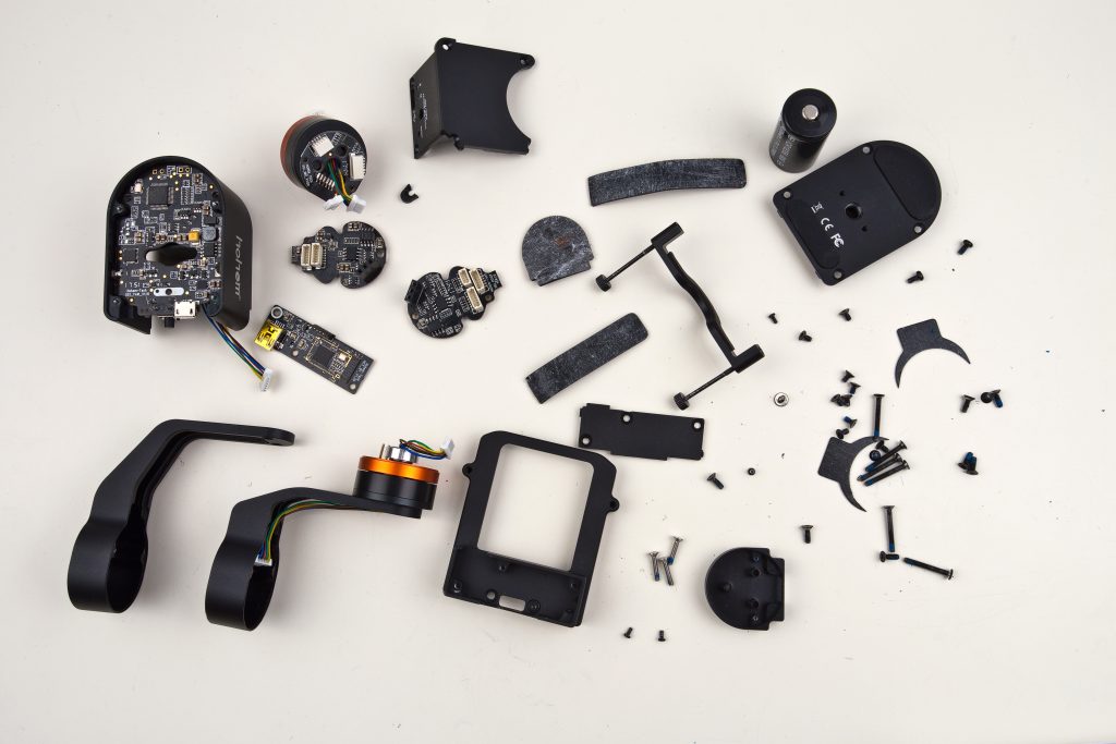 Exploded view of all components