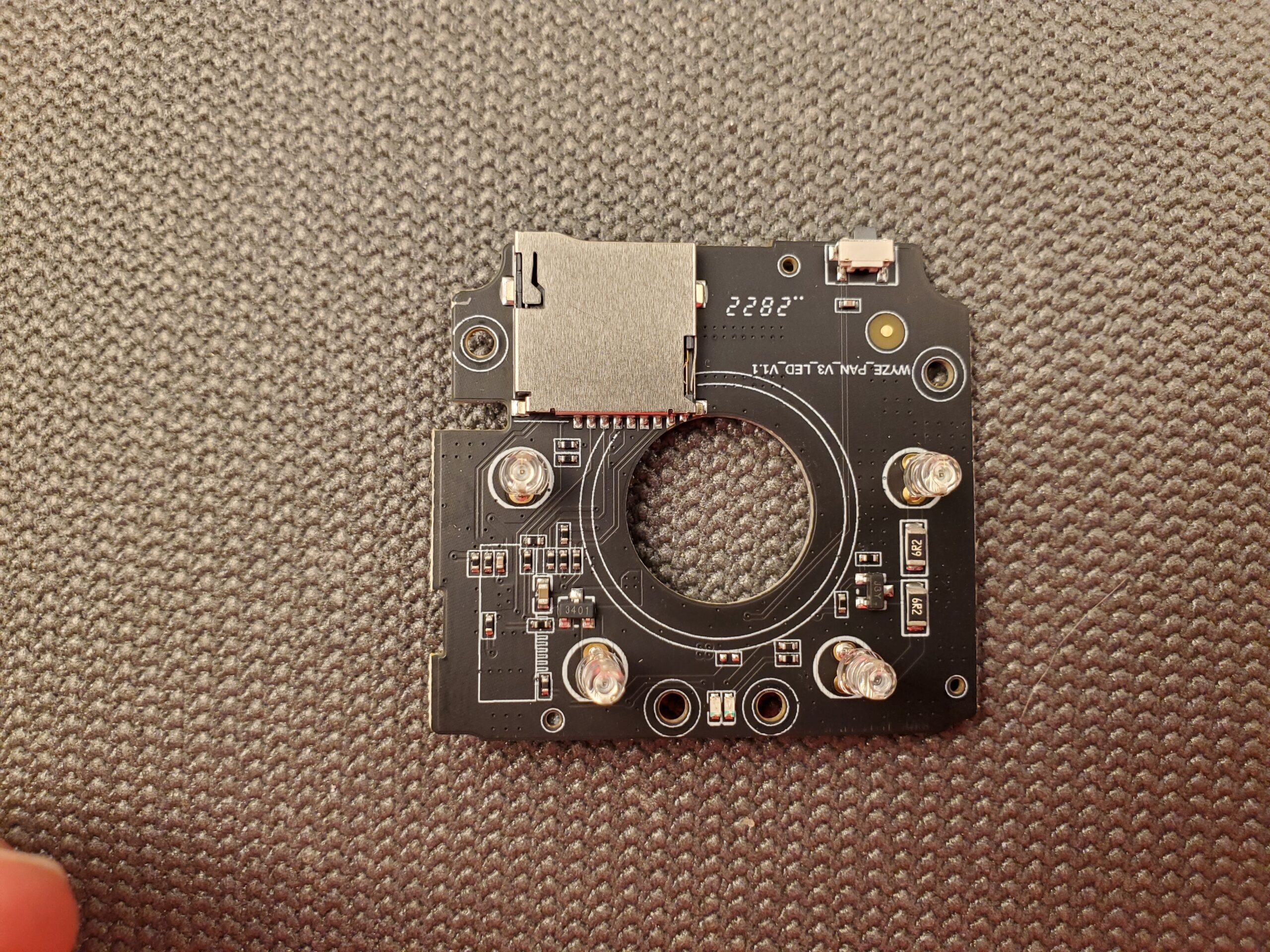 Wyze Cam Pan v3 Teardown - Micro SD and IR board