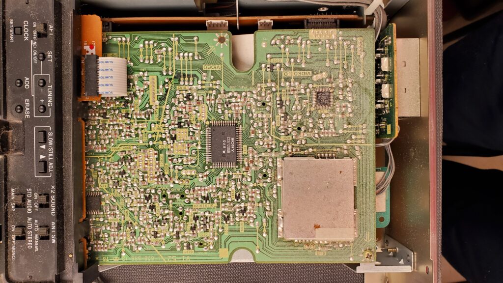 Sony EV-S350 Video8 VCR Teardown and Repair PCM Board